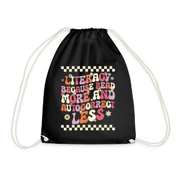 Mots Groovy Alphabétisation Lecture Enseignant - Sac de sport léger - noir - Devant