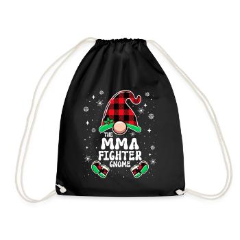 Christmas Family Gnome MMA Fighter - Drawstring Bag - black - Front