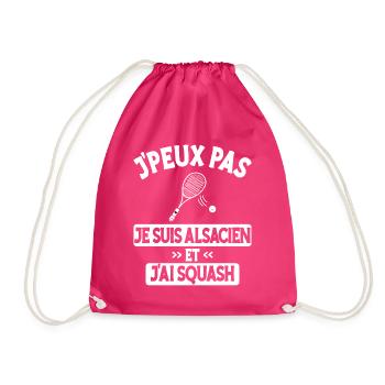 Je Peux Pas J'Ai Squash Alsacien - Sac de sport léger - fuchsia - Devant