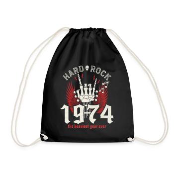 Rock Année 1974 Fête Musicien 50 Ans Anniversaire - Sac de sport léger - noir - Devant