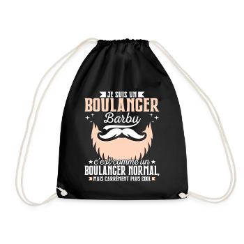 Barbe Humour Boulanger Barbu - Sac de sport léger - noir - Devant