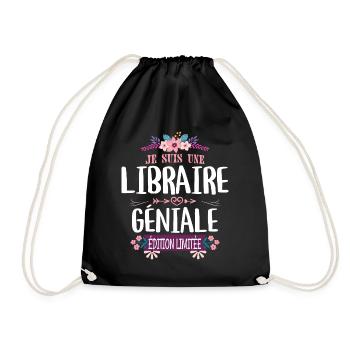 Édition Limitée Libraire Géniale - Sac de sport léger - noir - Devant