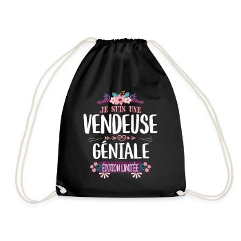 Édition Limitée Vendeuse Géniale - Sac de sport léger - noir - Devant