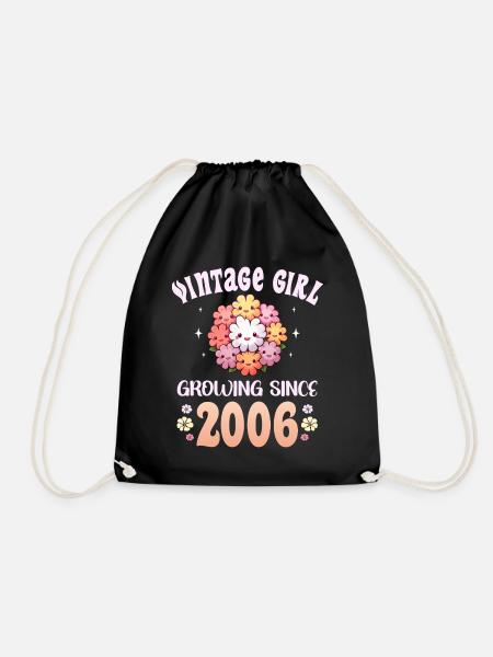 Vintage Année 2006 Anniversaire Femme 18 Ans - Sac de sport léger - noir