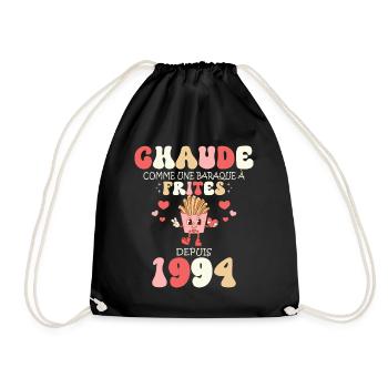 Baraque À Frites 1994 Femme Anniversaire 30 Ans - Sac de sport léger - noir - Devant