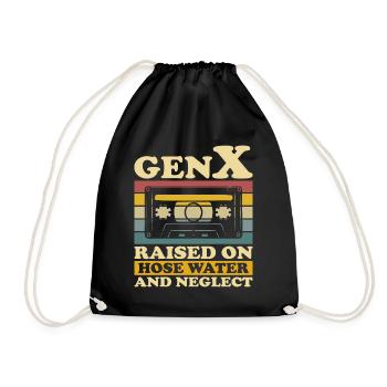Generation X Humor - Drawstring Bag - black - Front