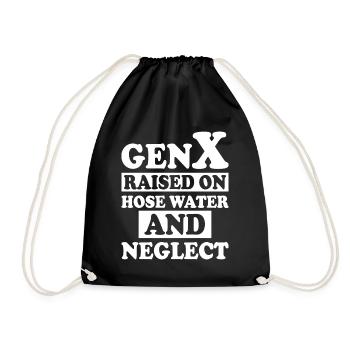 Generation X Humor - Turnbeutel - Schwarz - Vorne