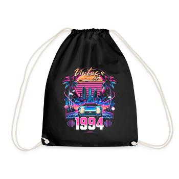 Synthwave Retro 30th Anniversary 1994 - Drawstring Bag - black - Front