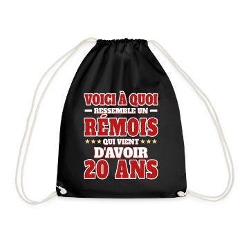 Supporter De Reims Anniversaire 20 Ans - Sac de sport léger - noir - Devant