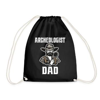 Père Fan Archéologie Papa Archéologue - Sac de sport léger - noir - Devant