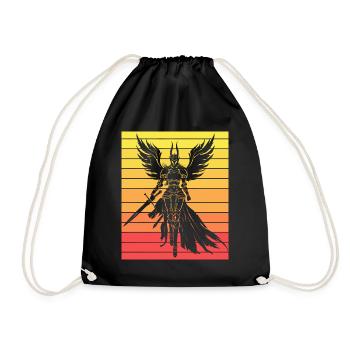 Vintage Femme Viking Maman Valkyrie - Sac de sport léger - noir - Devant
