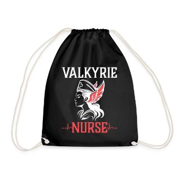 Viking Woman Nurse Valkyrie - Drawstring Bag - black - Front