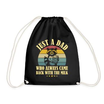 Father Humor Dad Same Parent Dad - Drawstring Bag - black - Front