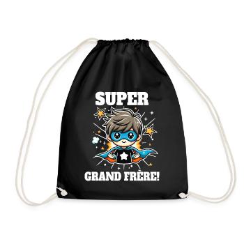 Super Grande Frère Annonce Grossesse - Sac de sport léger - noir - Devant