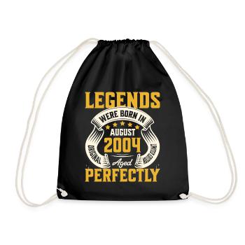 20eme Anniversaire Aout Année 2004 - Sac de sport léger - noir - Devant