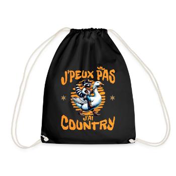 Western Humour Adore La Danse Country - Sac de sport léger - noir - Devant