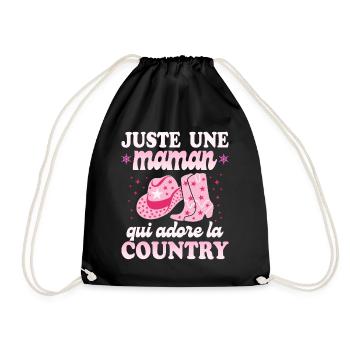 Femme Maman Danse Country Western - Sac de sport léger - noir - Devant