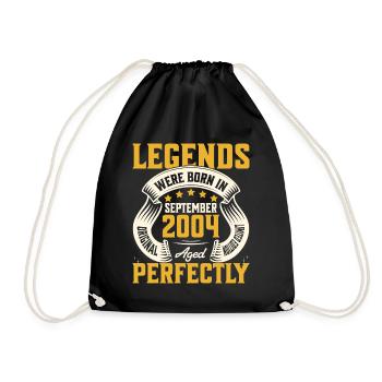 20ème Anniversaire Septembre Année 2004 - Sac de sport léger - noir - Devant