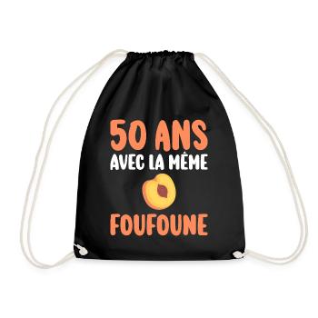 Marié 50 Ans Homme 50 Ans De Mariage - Sac de sport léger - noir - Devant