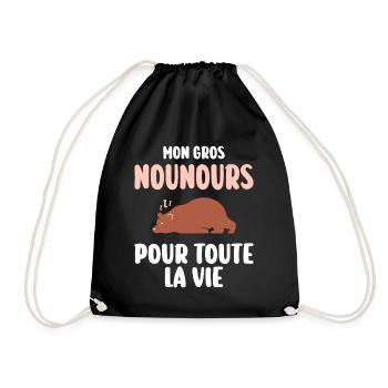 Humour Fille Mariage Future Mariée EVF - Sac de sport léger - noir - Devant