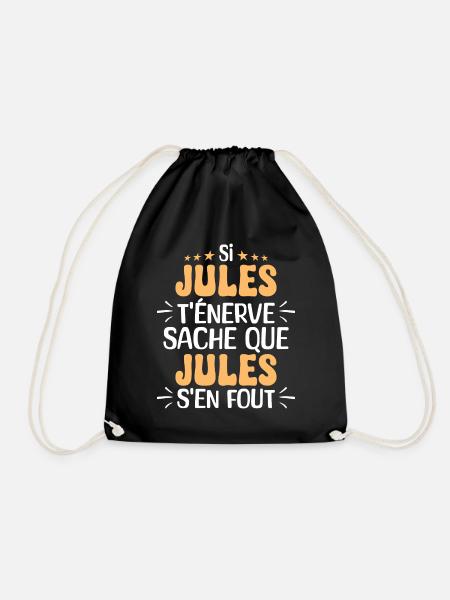 Nom Humour Prénom Personnalisé Jules - Sac de sport léger - noir