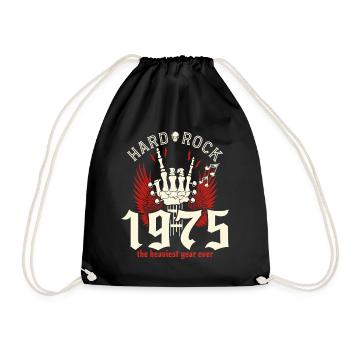 50 Years Rock 50th Anniversary 1975 - Drawstring Bag - black - Front
