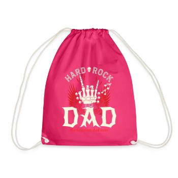 Père Rock Vintage Papa Wippe - Turnbeutel - Fuchsia - Vorne