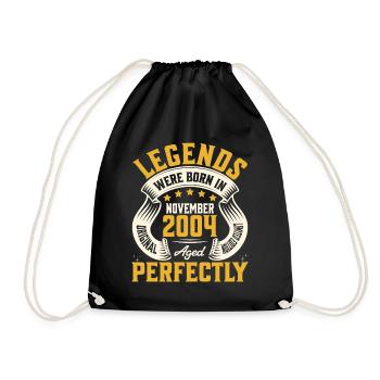 Année 2004 Novembre 20ème Anniversaire - Sac de sport léger - noir - Devant