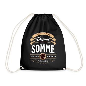Somme Département France - Sac de sport léger - noir - Devant