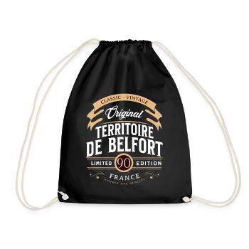 Territoire de Belfort Département France - Sac de sport léger - noir - Devant
