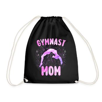 Gymnastics Gift Mom Gymnast - Drawstring Bag - black - Front