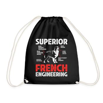 Humor Gift Australian Shepherd Dog - Drawstring Bag - black - Front