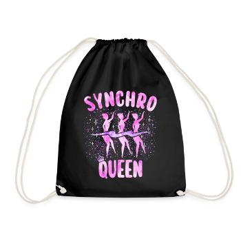 Reine Natation Synchronisée Femme - Sac de sport léger - noir - Devant