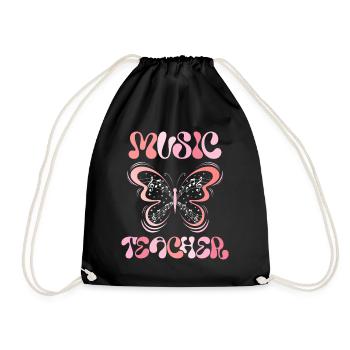 Papillon Professeur de Musique - Sac de sport léger - noir - Devant