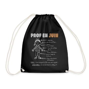 Fin Année Scolaire Humour Enseignante - Sac de sport léger - noir - Devant