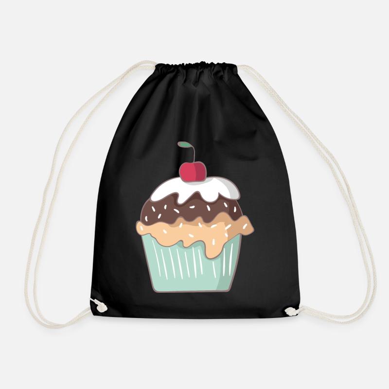 Cupcake - Turnbeutel - Schwarz