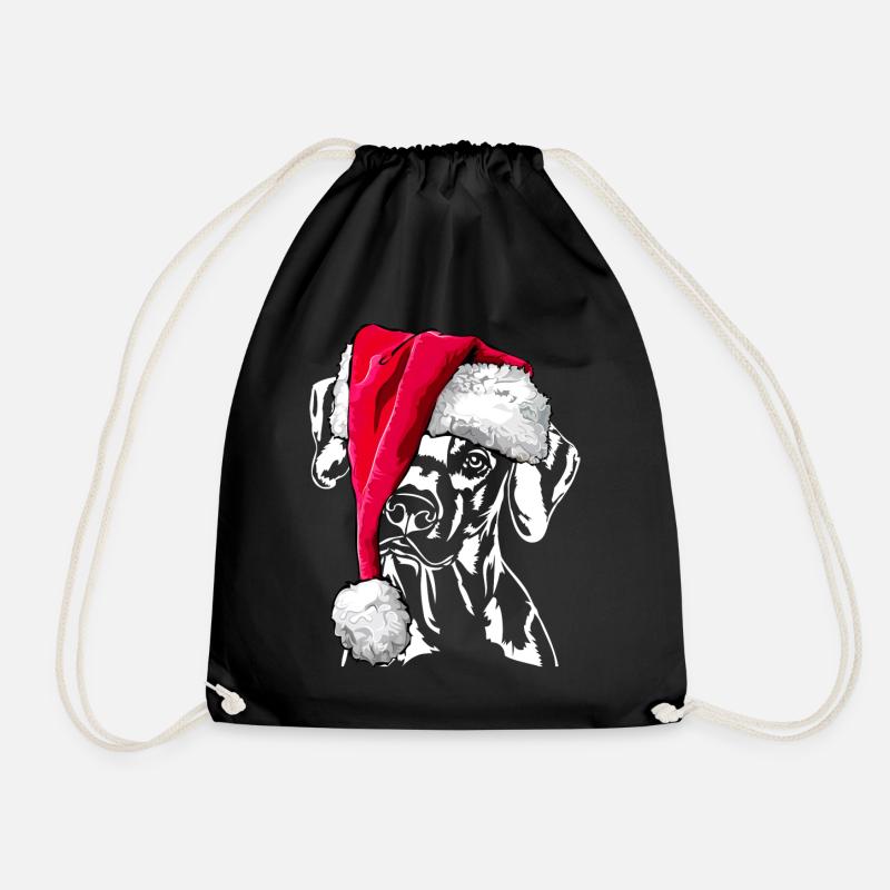RHODESIAN RIDGEBACK Weihnachten - Turnbeutel - Schwarz