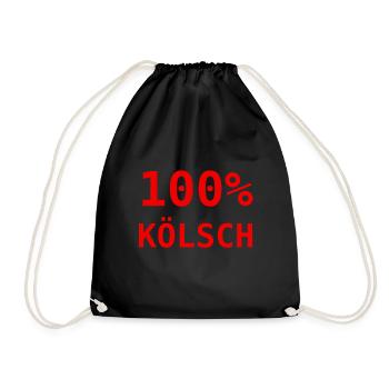 100 % Kölsch - Sac de sport léger - noir - Devant