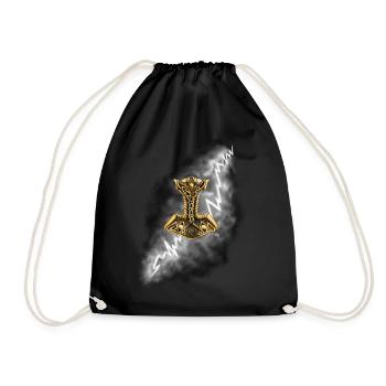 Thor's Hammer - Drawstring Bag - black - Front