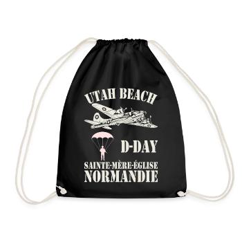 Utah Beach D-Day Sainte-Mère-Église - Sac de sport léger - noir - Devant