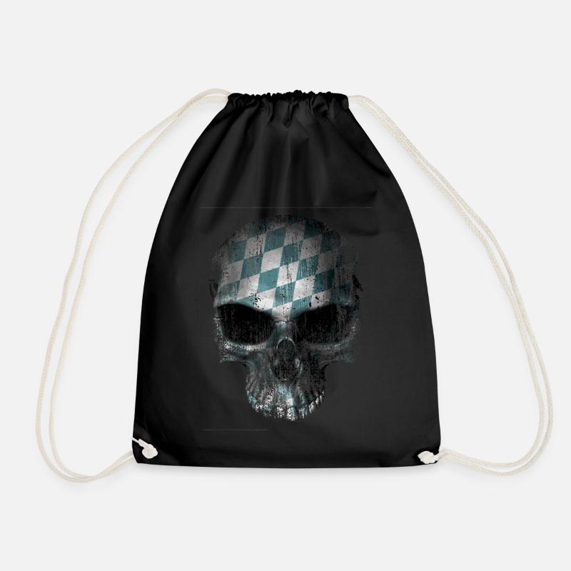 Bavarian skull - Turnbeutel - Schwarz
