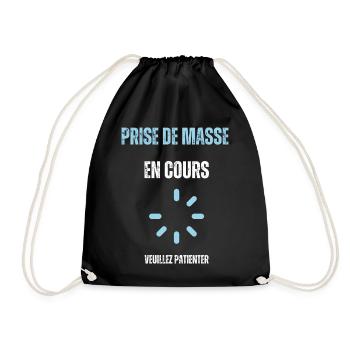 Prise de masse en cours - Sac de sport léger - noir - Devant