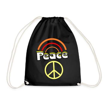 Motif des années 70 - Sac de sport léger - noir - Devant