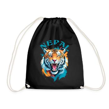Tigre Du Népal - Sac de sport léger - noir - Devant