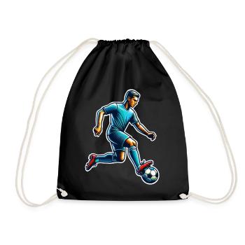 Football Joueurs de football - Sac de sport léger - noir - Devant