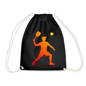 Racquetball Games Men's Racquetball Pickleballsp - Drawstring Bag - black - Front