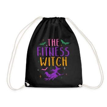 The Fitness Witch Witch Halloween Costume - Drawstring Bag - black - Front