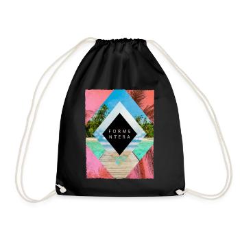 Formentera Été Soleil Plage Mer Palmiers Vacances - Sac de sport léger - noir - Devant