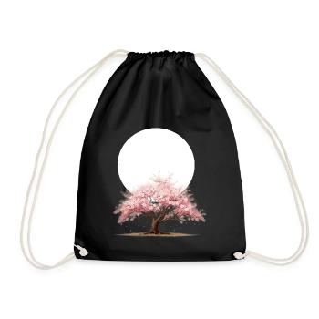 Cherry Tree - Turnbeutel - Schwarz - Vorne