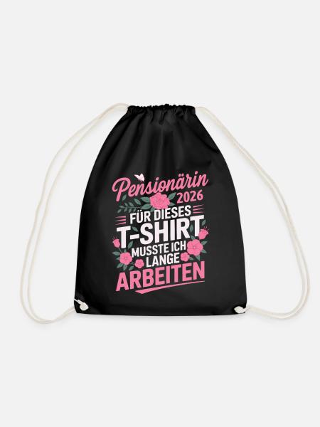 Pensionärin 2026 - Turnbeutel - Schwarz